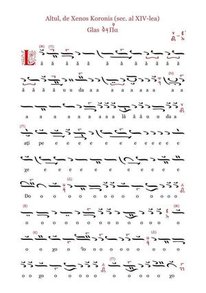 Chinonice Duminicale, partea I - format fizic/PDF - Comori Psaltice - partituri psaltice