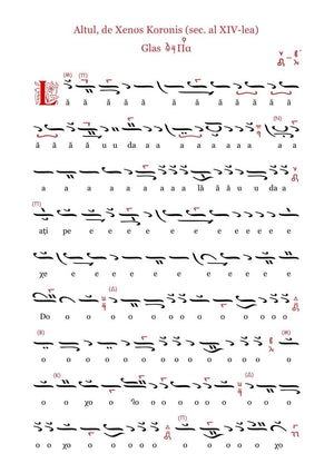 Chinonice Duminicale, partea I - format fizic/PDF - Comori Psaltice - partituri psaltice